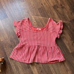 Madewell Gingham Top